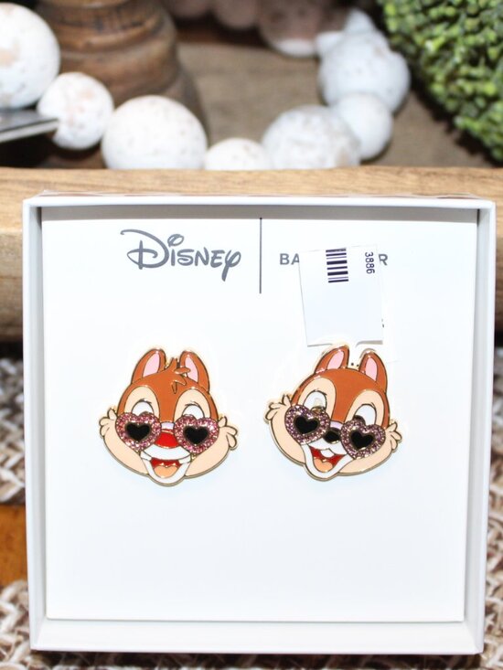 BaubleBar Jewelry - NWT BaubleBar Chip and Dale Valentines earrings Darling!